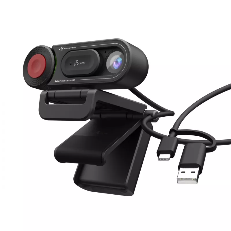 j5create JVU250 HD Webcam with Auto & Manual Focus Switch