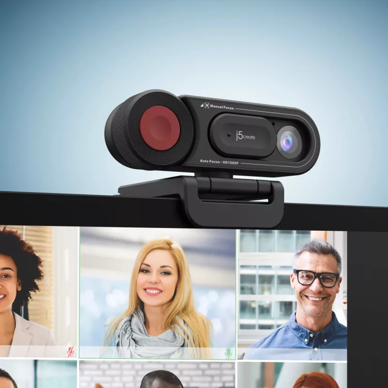 j5create JVU250 HD Webcam with Auto & Manual Focus Switch