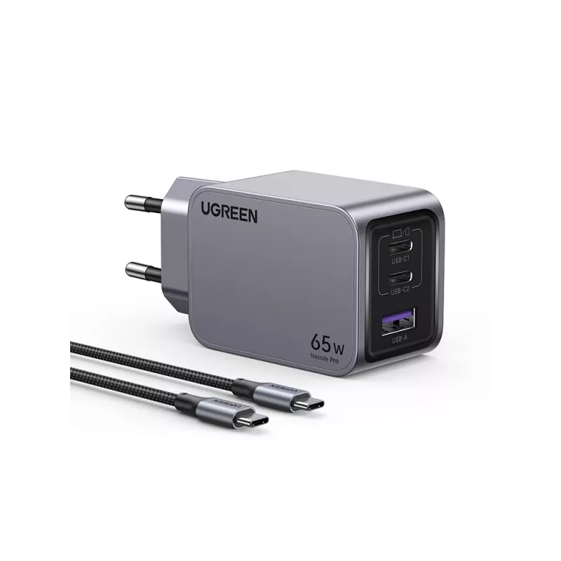 Ugreen 25871 mobile device charger Universal Grey AC Fast charging Indoor