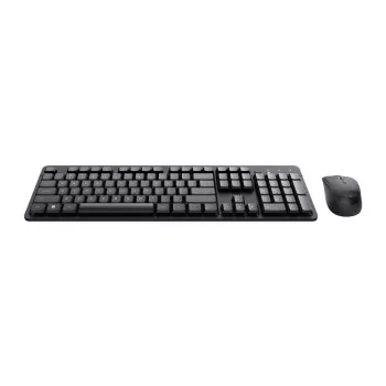 Trust Ody II keyboard Mouse included Office RF Wireless QWERTZ German Black