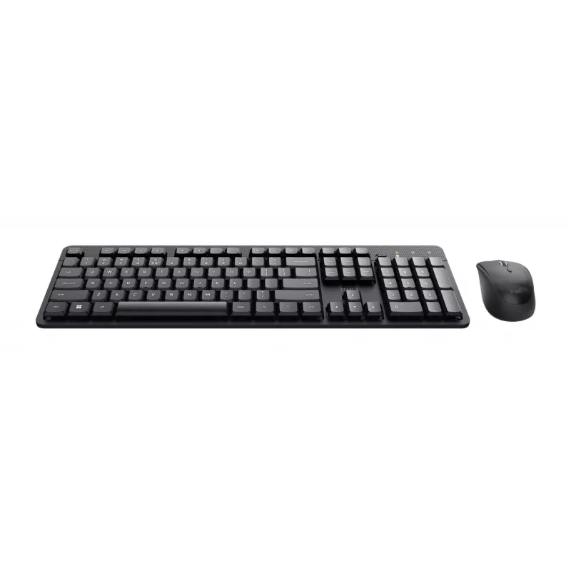 Trust Ody II keyboard Mouse included Office RF Wireless QWERTZ German Black