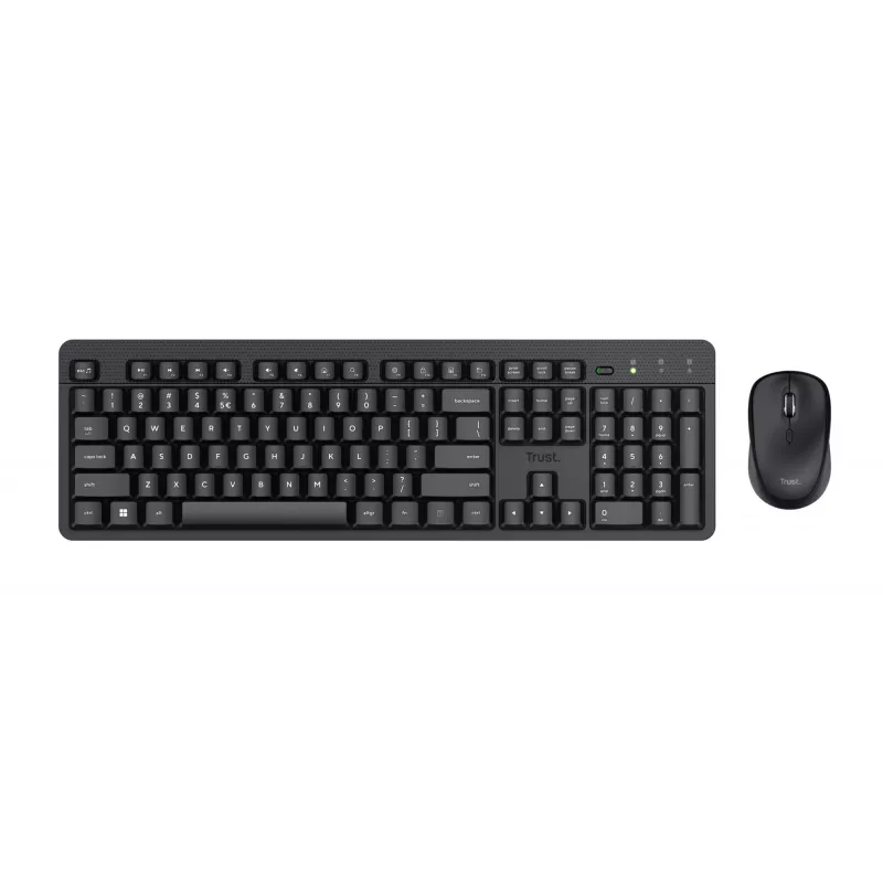Trust Ody II keyboard Mouse included Office RF Wireless QWERTZ German Black