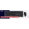 Trust Primo keyboard Mouse included Office RF Wireless QWERTZ German Black