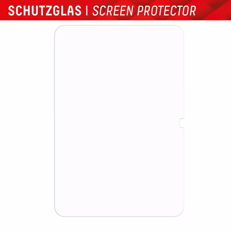Displex Tablet Glass (9H) for Apple iPad Air 11 inch (2024/2025), Eco Mounting Frame, unbreakable, ultra-slim, invisible