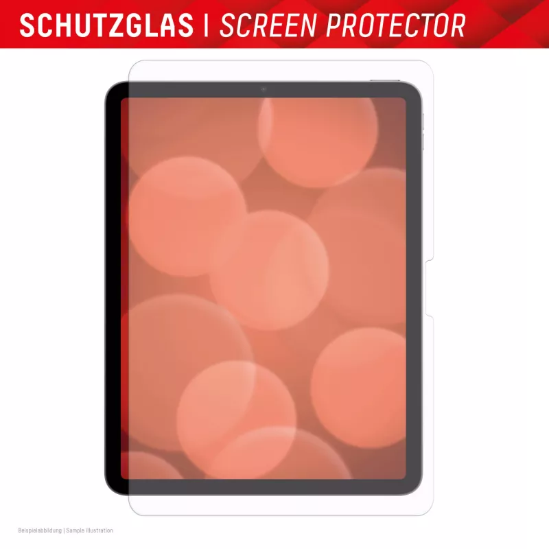 Displex Tablet Glass (9H) for Apple iPad Air 13 inch (2024/2025), Eco Mounting Frame, unbreakable, ultra-slim, invisible
