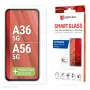 Displex Smart Glass (9H) for Samsung Galaxy A36/A56, Mounting Sticker, unbreakable