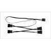 PWM Sharing Cable Arctic PST Cable Rev. 2 for 4 PWM Fans, 4-pin PWM connectors, Black