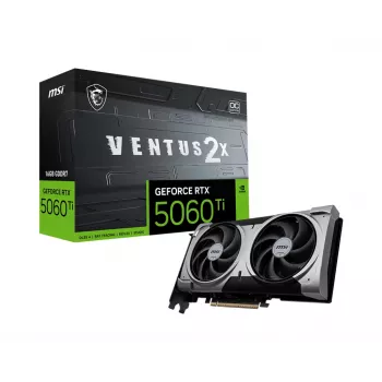 Graphics card MSI GeForce RTX 5060 Ti 16 GB GDDR7, PCIe 5.0, 128-bit, 2602 MHz boost, 180 W, 2x fans