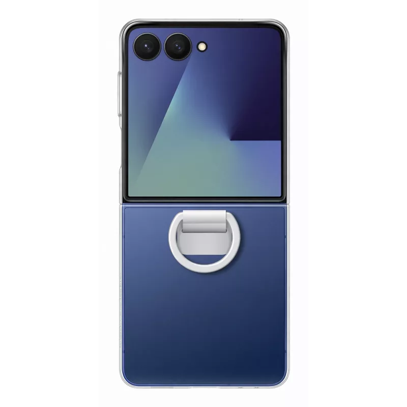 Protective case for Samsung Galaxy Z Flip7 by Samsung — Clear, model EF-QF766CTEGWW