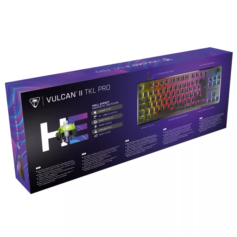 Turtle Beach Vulcan II TKL Pro keyboard Gaming USB AZERTY German Black