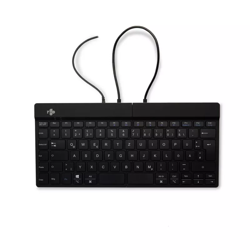 R-Go Tools Ergonomic keyboard R-Go Split Break v2 with break software, ergonomic split keyboard, QWERTZ (DE), Wired, black