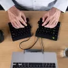 R-Go Tools Ergonomic keyboard R-Go Split Break v2 with break software, ergonomic split keyboard, QWERTZ (DE), Wired, black