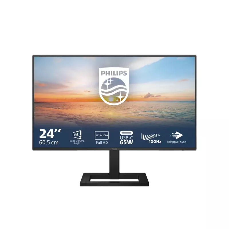 Philips 1000 series 24E1N1300AE/00 computer monitor 60.5 cm (23.8 inch) 1920 x 1080 pixels Full HD LCD Black