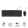Trust Primo keyboard Mouse included Office USB German Black