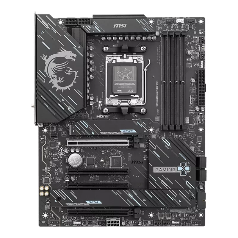 MSI X870 GAMING PLUS WIFI motherboard AMD X870 Socket AM5 ATX
