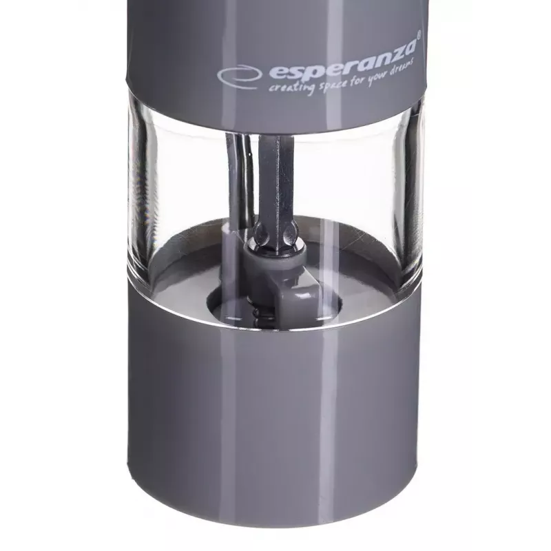 Esperanza Malabar EKP001E Electric Salt and Pepper Grinder, Gray