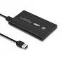 HDD/SSD enclosure QOLTEC 51861 for 2.5 inch SATA3 drives, USB 3.0, black