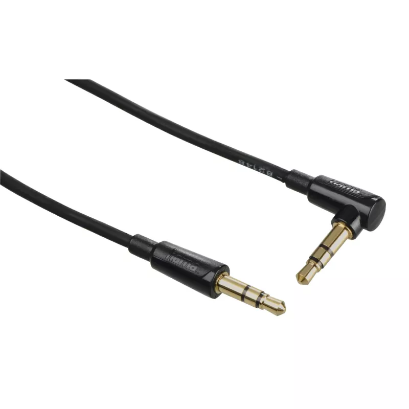 Audio cable Hama Flexi-Slim 1.5m 3.5mm Male to Male Black