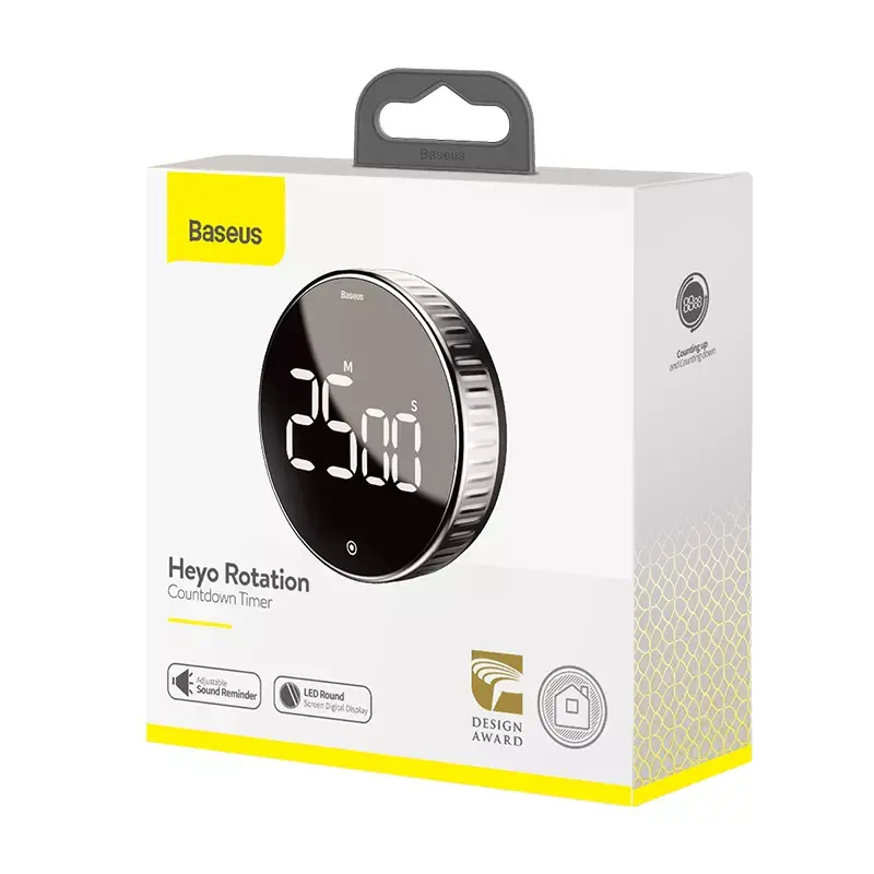 Daily timer Baseus Heyo rotation countdown Black Digital