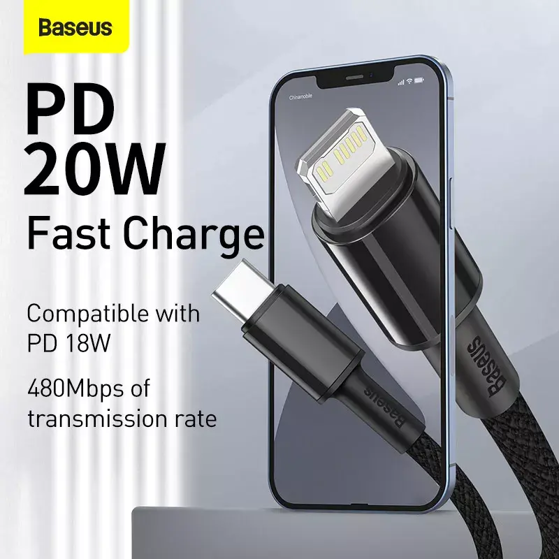 Lightning cable Baseus CATLGD-A01 2m Black