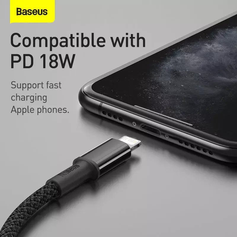 Lightning cable Baseus CATLGD-A01 2m Black
