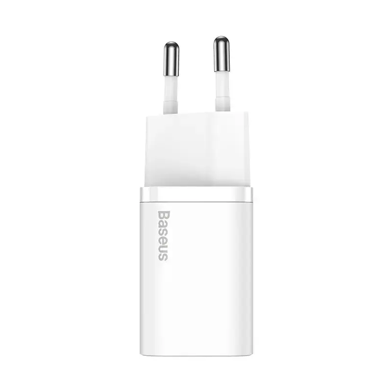 Baseus Super Si Indoor Charger White Fast Charging 12V 1xUSB-C