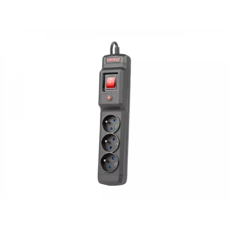 Power strip ARMAC Multi M3 — 3 outlets, 5 m cable, black