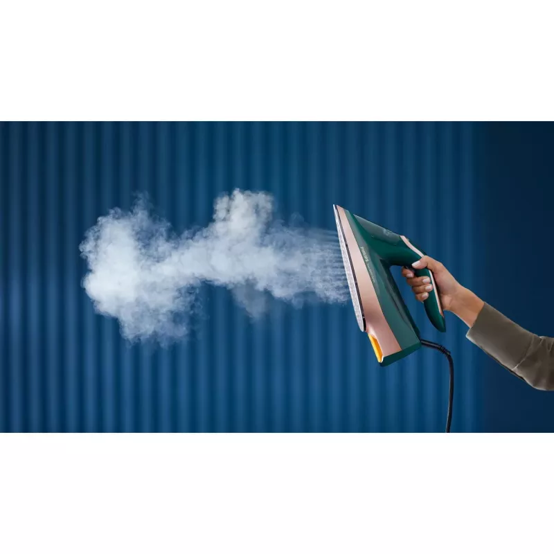 Steam iron Philips DST8030/70 — 3000 W, SteamGlide Elite soleplate, 0.35 L tank, 1.78 kg, vertical steam, green