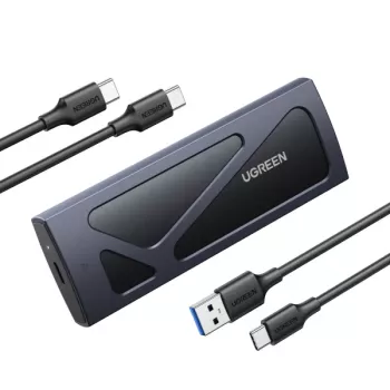 SSD enclosure Ugreen 15512 M.2 10 Gbit/s Black Grey