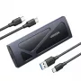 SSD enclosure Ugreen 15512 M.2 10 Gbit/s Black Grey