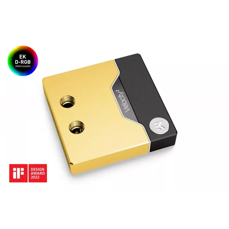 Water block EK Water Blocks Brass Copper Black Gold