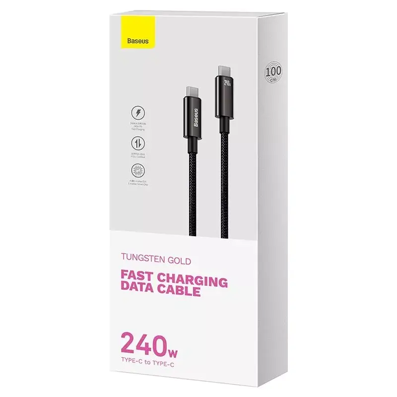 USB cable Baseus TngstnGld ŞrjKbl Typ-C-C 240W 2m