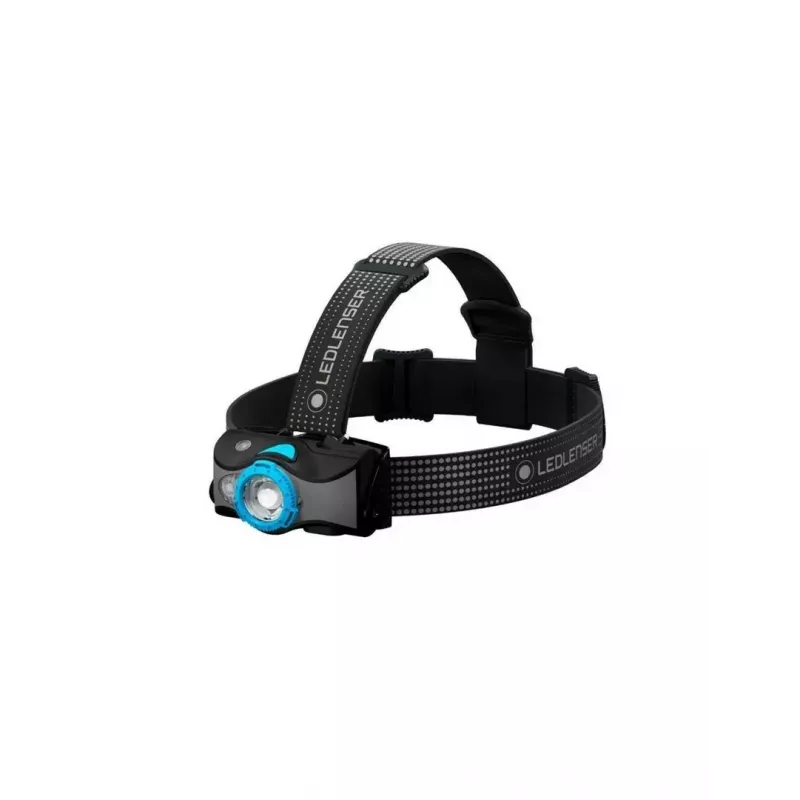 Headlamp Ledlenser MH7 Black Blue — rechargeable LED headlamp, 400 lumens, built-in battery