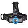 Headlamp Ledlenser MH7 Black Blue — rechargeable LED headlamp, 400 lumens, built-in battery