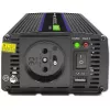 Power inverter QOLTEC Monolith 600 MS Wave 12V to 230V 600W, pure/sine or modified wave as specified