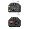 Power inverter QOLTEC Monolith 600 MS Wave 12V to 230V 600W, pure/sine or modified wave as specified