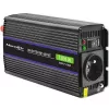 Power inverter QOLTEC Monolith 600 W — 12 V to 230 V, USB PD 18 W, car/indoor, black