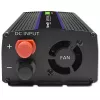 Power inverter QOLTEC Monolith 600 W — 12 V to 230 V, USB PD 18 W, car/indoor, black