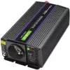 Power inverter QOLTEC Monolith 600 W — 12 V to 230 V, USB PD 18 W, car/indoor, black
