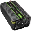 Power inverter QOLTEC Monolith 600 W — 12 V to 230 V, USB PD 18 W, car/indoor, black