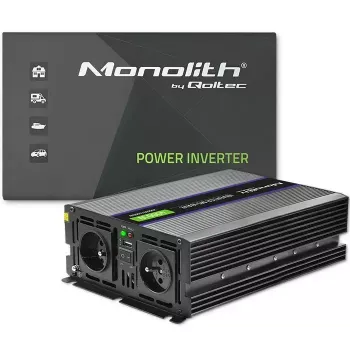 Power inverter QOLTEC Monolith 4000 MS Wave 12V to 230V 2000/4000W with USB