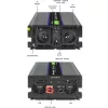 Power inverter QOLTEC Monolith 4000 MS Wave 12V to 230V 2000/4000W with USB
