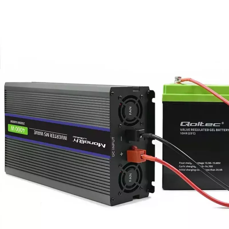 Power inverter QOLTEC Monolith 4000 MS Wave 12V to 230V 2000/4000W with USB