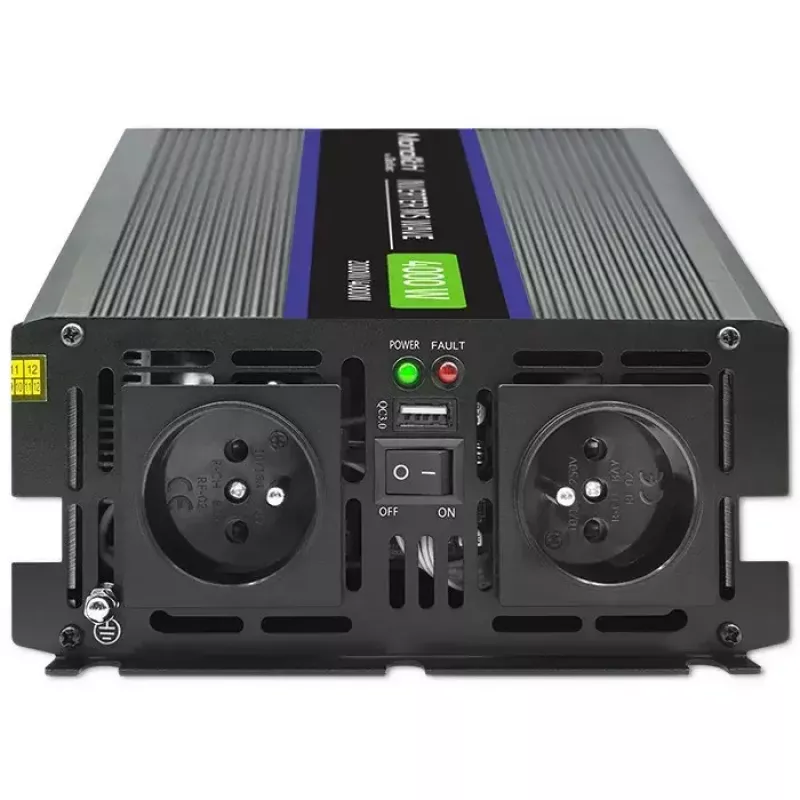 Power inverter QOLTEC Monolith 4000 MS Wave 12V to 230V 2000/4000W with USB