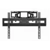 Floor TV mount Gembird WM-80ST-03 for 37 inch–80 inch screens, VESA 100x100–600x400, tilt -15°–3°, swivel ±60°, max load 40 kg, black