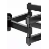 Floor TV mount Gembird WM-80ST-03 for 37 inch–80 inch screens, VESA 100x100–600x400, tilt -15°–3°, swivel ±60°, max load 40 kg, black