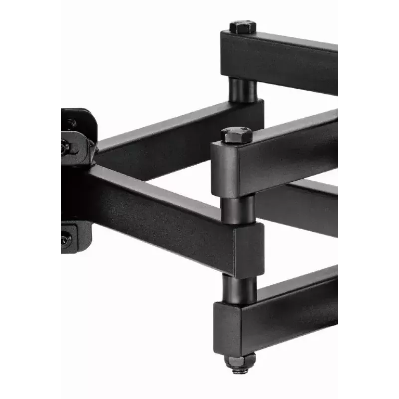 Floor TV mount Gembird WM-80ST-03 for 37 inch–80 inch screens, VESA 100x100–600x400, tilt -15°–3°, swivel ±60°, max load 40 kg, black