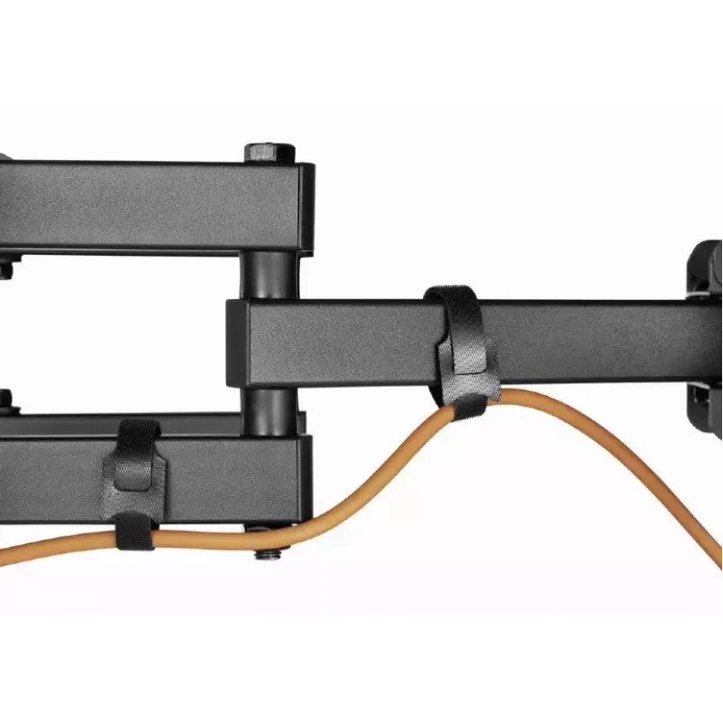 Floor TV mount Gembird WM-80ST-03 for 37 inch–80 inch screens, VESA 100x100–600x400, tilt -15°–3°, swivel ±60°, max load 40 kg, black