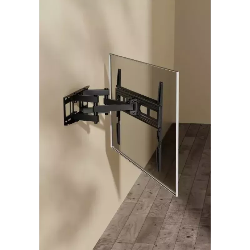 Floor TV mount Gembird WM-80ST-03 for 37 inch–80 inch screens, VESA 100x100–600x400, tilt -15°–3°, swivel ±60°, max load 40 kg, black