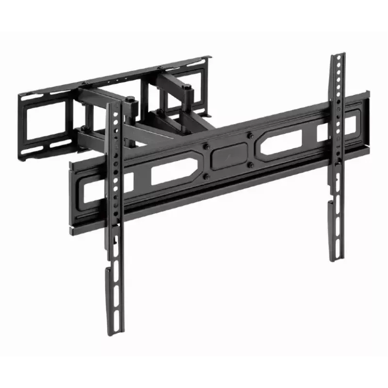 Floor TV mount Gembird WM-80ST-03 for 37 inch–80 inch screens, VESA 100x100–600x400, tilt -15°–3°, swivel ±60°, max load 40 kg, black
